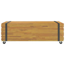 Couchtisch 110X45X35 Cm Massivholz Teak