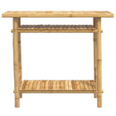 Konsolentisch 90X37X75 Cm Bambus Weiß