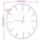 Wanduhr Braun Ø39 Cm Eisen Und Holzwerkstoff