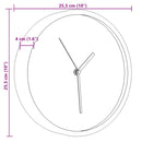 Wanduhr Ø25,5 Cm Polystyren Und Glas