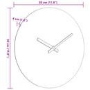 Wanduhr Ø30 Cm Holzwerkstoff