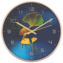 Wanduhr Golden Und Ø29,5 Cm Polystyren Und Glas