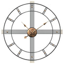 Wanduhr Schwarz Ø60 Cm Eisen
