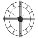 Wanduhr Schwarz Ø60 Cm Eisen