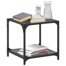 Couchtische Mit Glasplatte 2 Stk. Schwarz Stahl