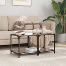 Couchtische Mit Glasplatte 2 Stk. Schwarz Stahl