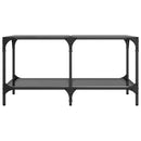 Couchtisch Mit Glasplatte Schwarz 78,5X40X40 Cm Stahl