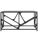 Couchtisch Mit Glasplatte 78,5X40X41 Cm Stahl