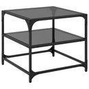 Couchtisch Mit Glasplatte Schwarz Stahl