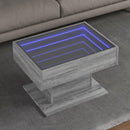 Led-Couchtisch 50X50X45 Cm Holzwerkstoff