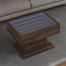 Led-Couchtisch 50X50X45 Cm Holzwerkstoff