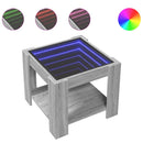 Led-Couchtisch 53X53X45 Cm Holzwerkstoff