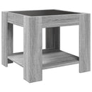 Led-Couchtisch 53X53X45 Cm Holzwerkstoff
