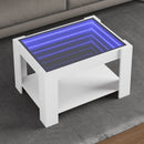 Led-Couchtisch 53X53X45 Cm Holzwerkstoff