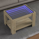 Led-Couchtisch 53X53X45 Cm Holzwerkstoff