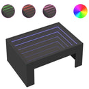 Couchtisch Mit Infinity-Led 70X50X30 Cm Schwarz