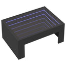 Couchtisch Mit Infinity-Led 70X50X30 Cm Schwarz