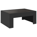 Couchtisch Mit Infinity-Led 70X50X30 Cm Schwarz