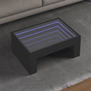 Couchtisch Mit Infinity-Led 70X50X30 Cm Schwarz