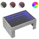 Couchtisch Mit Infinity-Led 70X50X30 Cm Betongrau