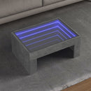 Couchtisch Mit Infinity-Led 70X50X30 Cm Betongrau