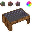 Couchtisch Mit Infinity-Led 70X50X30 Cm Räuchereiche