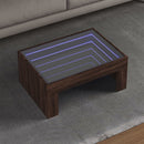 Couchtisch Mit Infinity-Led Braun Eichen-Optik 70X50X30 Cm Braune Eiche
