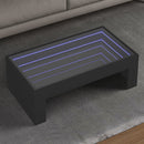 Couchtisch Mit Infinity-Led 70X50X30 Cm Schwarz