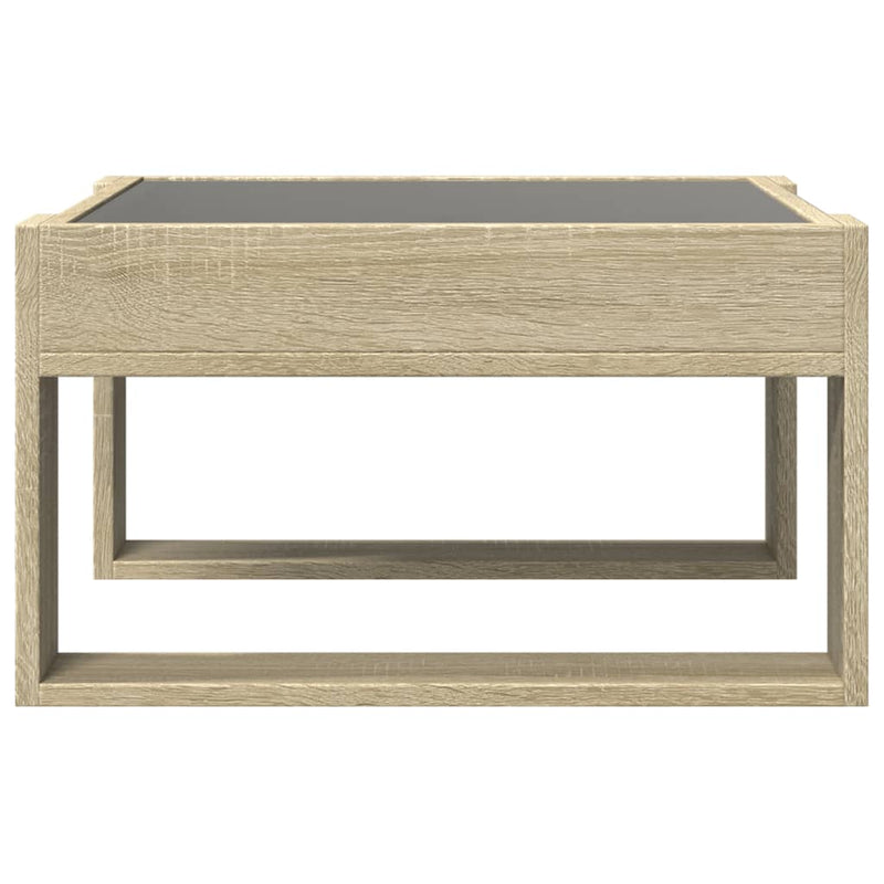 Couchtisch mit Infinity-LED Sonoma-Eiche 50x53x30 cm