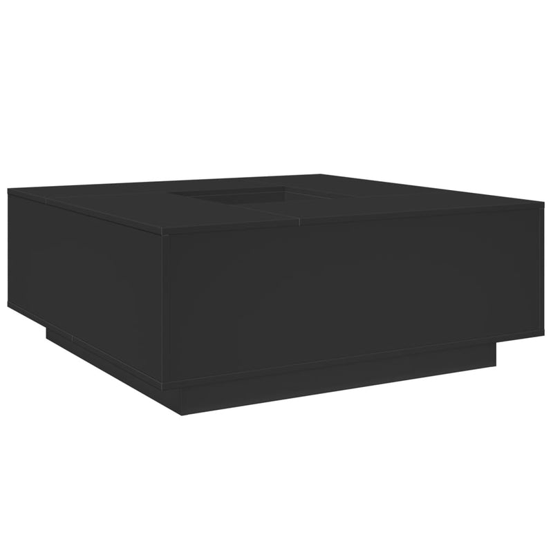 Couchtisch Schwarz 100x100x40 cm Holzwerkstoff