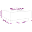 Couchtisch 100X100X40 Cm Holzwerkstoff