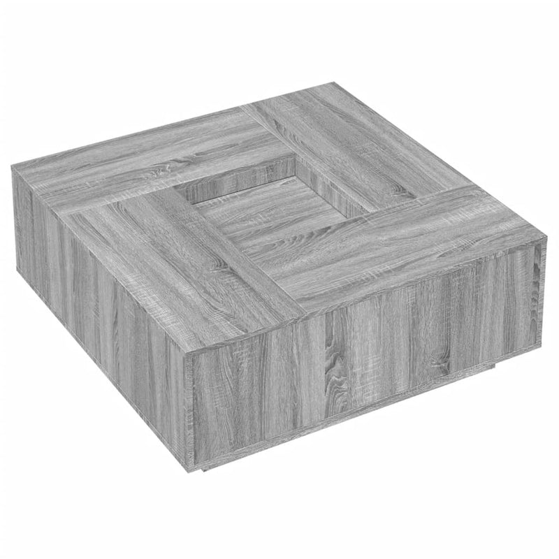 Couchtisch Grau Sonoma 100x100x40 cm Holzwerkstoff