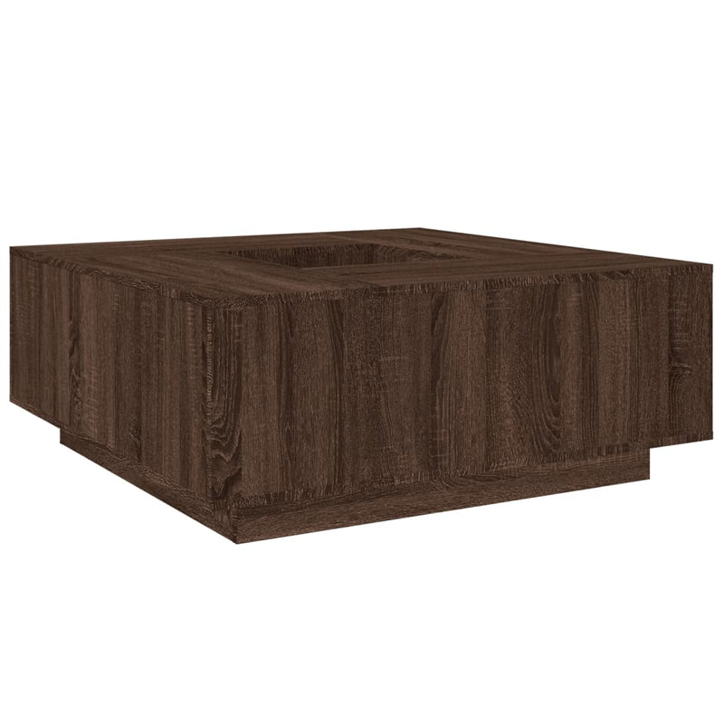 Couchtisch Braun Eichen-Optik 100x100x40 cm Holzwerkstoff