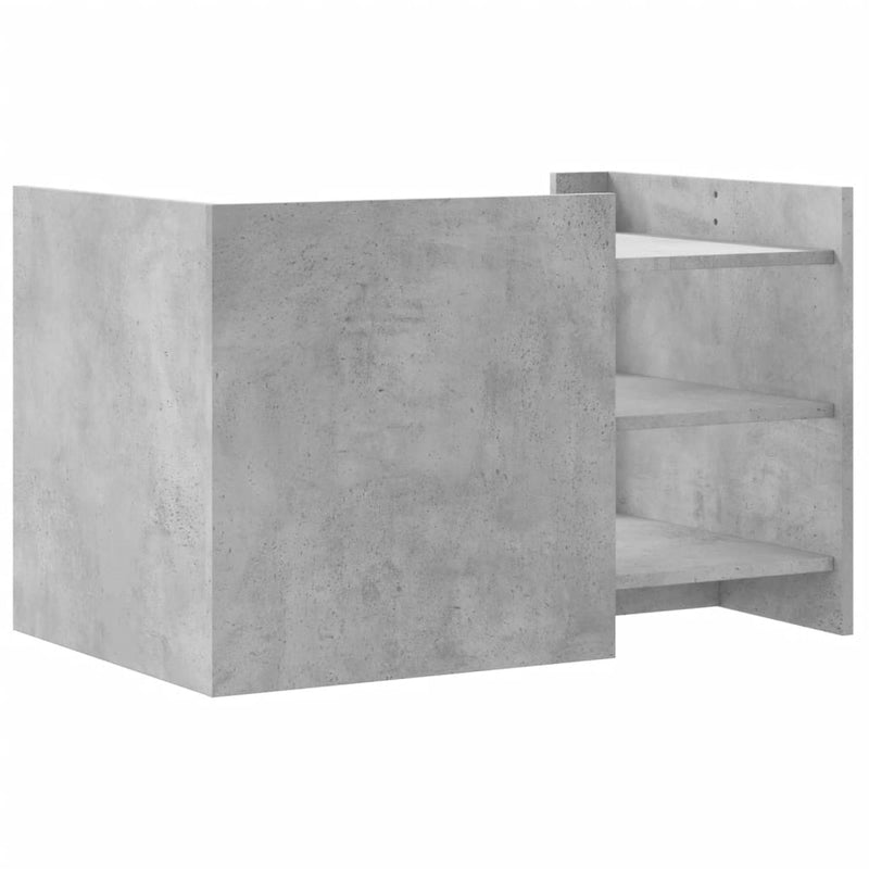 Couchtisch Betongrau 80x50x50 cm Holzwerkstoff