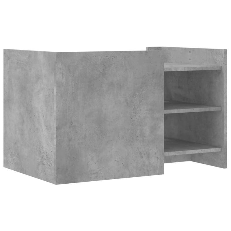 Couchtisch Betongrau 80x50x50 cm Holzwerkstoff