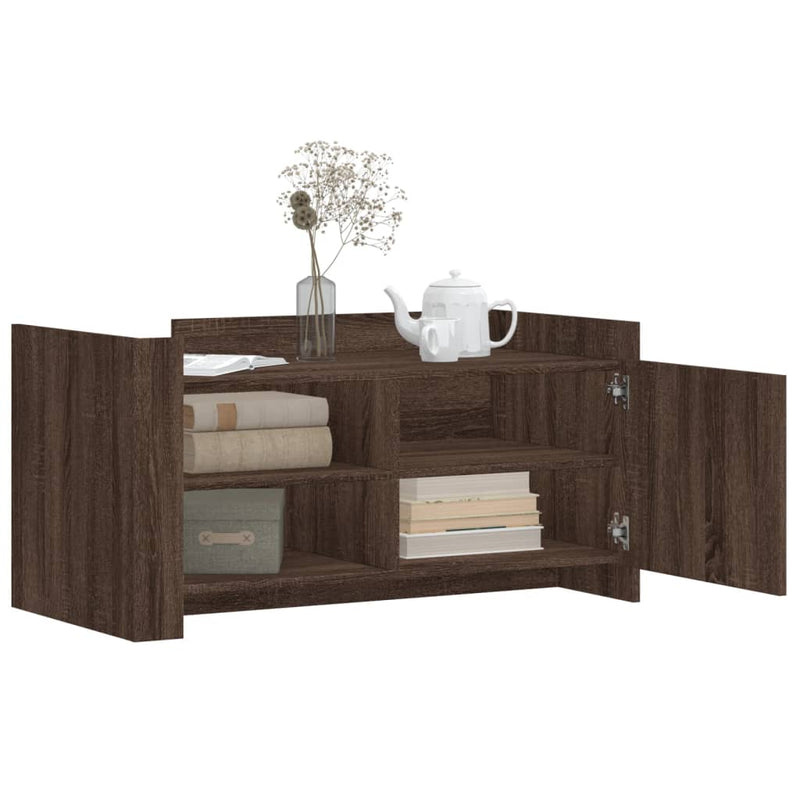 Couchtisch Braun Eichen-Optik 100x50x50 cm Holzwerkstoff