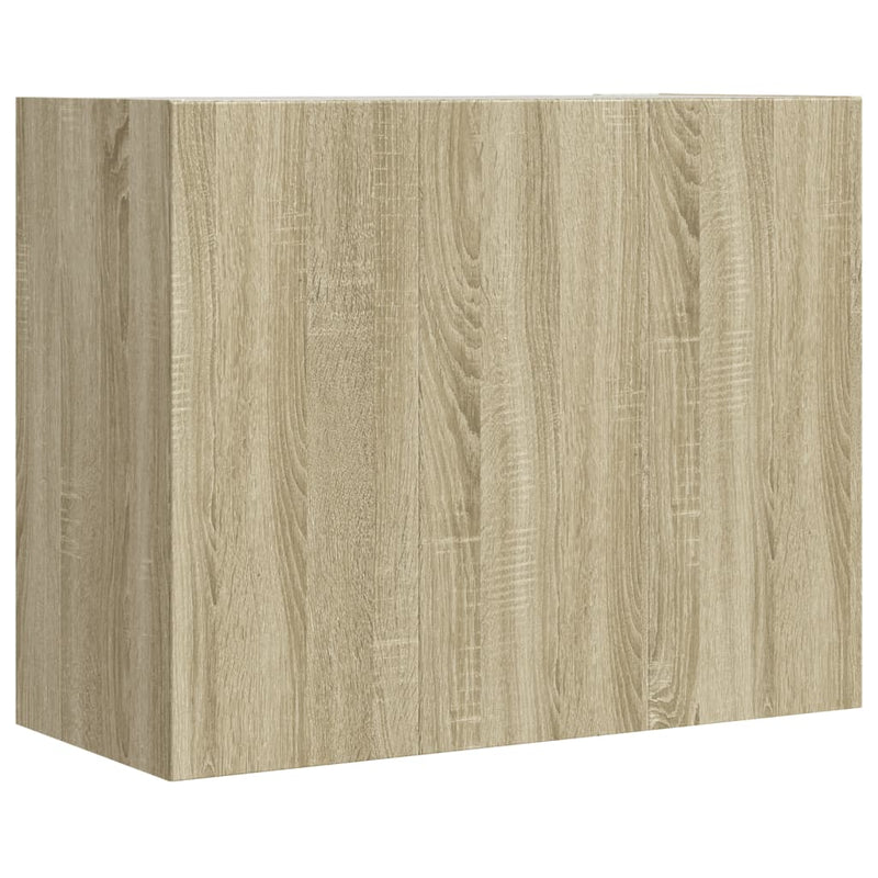 Wandregal Sonoma-Eiche 75x35x60 cm Holzwerkstoff