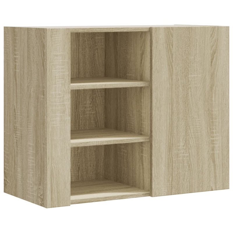 Wandregal Sonoma-Eiche 75x35x60 cm Holzwerkstoff