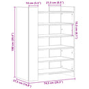 Schuhschrank 74,5X37,5X100 Cm Holzwerkstoff