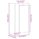 Schuhschrank 52X37,5X100 Cm Holzwerkstoff