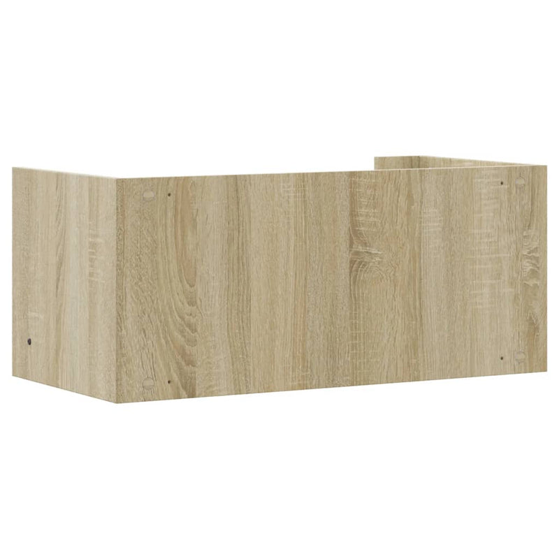 Wandregal Sonoma-Eiche 70,5x35x30,5 cm Holzwerkstoff