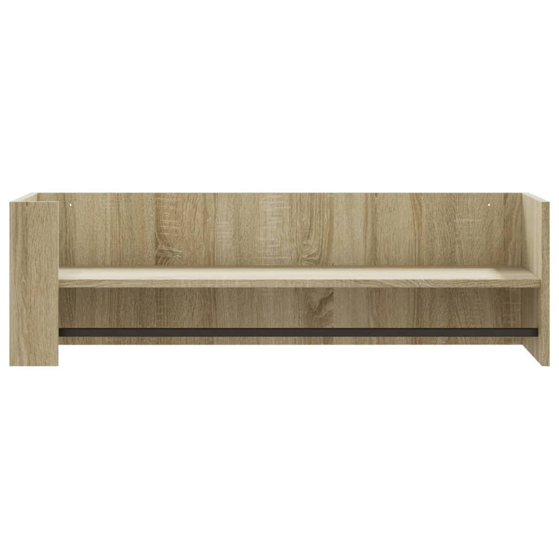 Wandregal Sonoma-Eiche 100x35x30,5 cm Holzwerkstoff