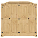 Kleiderschrank Corona 194X52X186 Cm Massivholz Kiefer