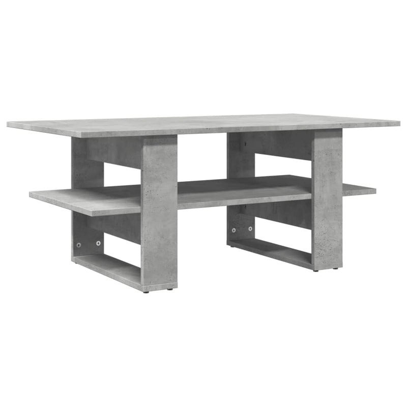 Couchtisch Betongrau 102x55x42 cm Holzwerkstoff