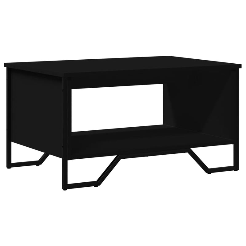 Couchtisch Schwarz 75x51x40 cm Holzwerkstoff