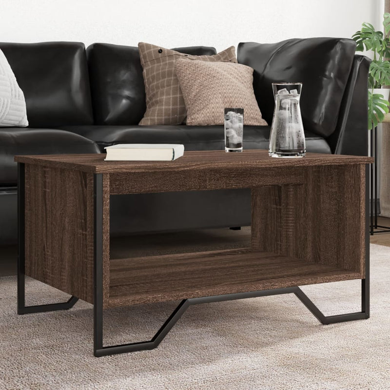 Couchtisch Braun Eichen-Optik 75x51x40 cm Holzwerkstoff