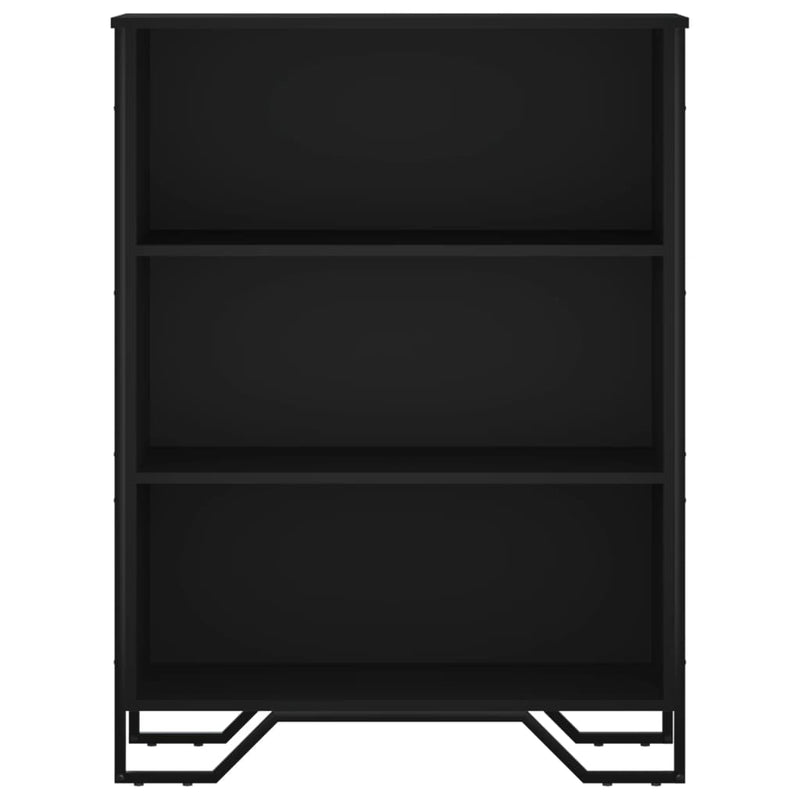 Bücherregal Schwarz 80x31x106 cm Holzwerkstoff