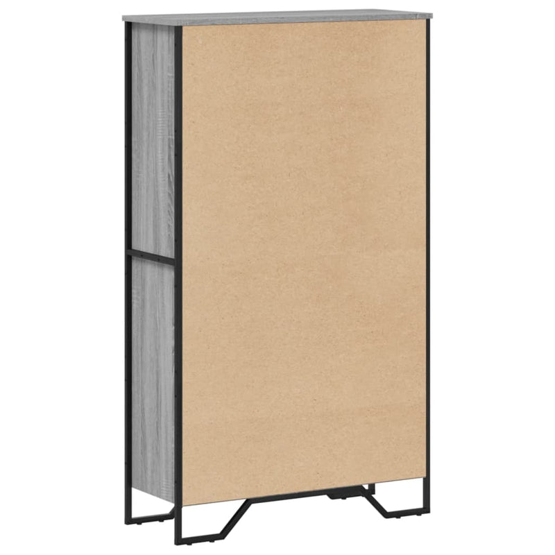 Bücherregal Grau Sonoma 80x31x137,5 cm Holzwerkstoff