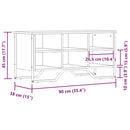 Schuhregal 90X38X45,5 Cm Holzwerkstoff