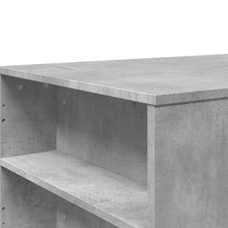 Couchtisch Betongrau 102x55x42 cm Holzwerkstoff